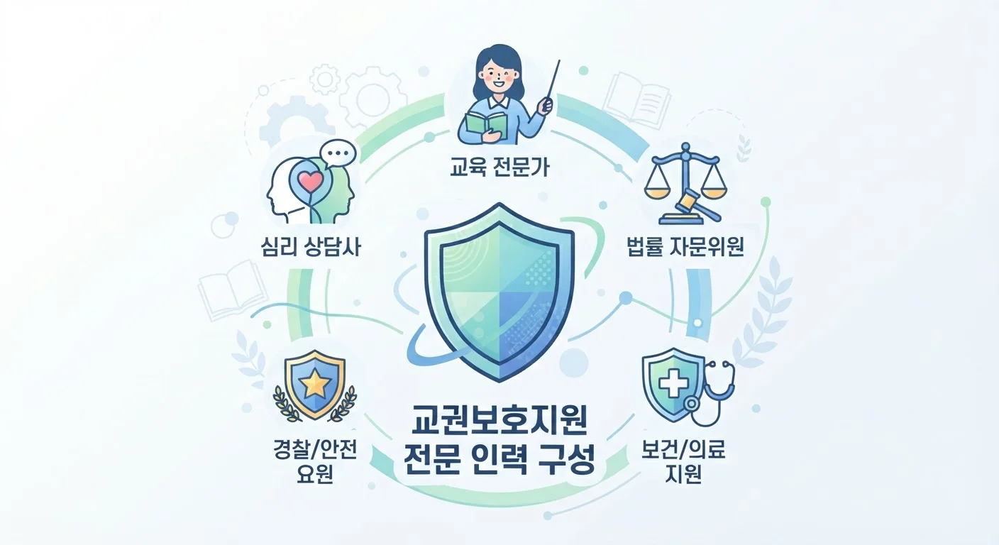 교권보호전담관 자격 및 구성 비율